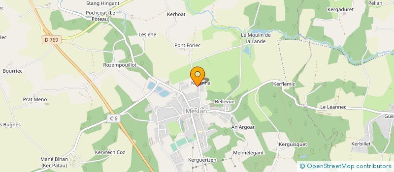 localisation de l'entreprise PEPINIERE DE KER-ANNA à LE FAOUET