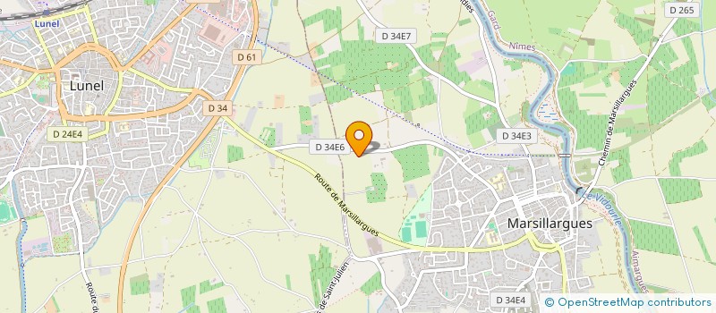 localisation de l'entreprise PEPINIERE DE LA GRANDE CALINIERE à MARSILLARGUES