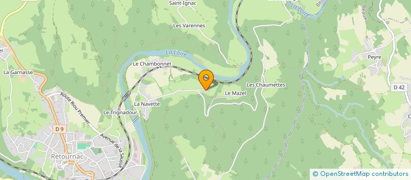 localisation de l'entreprise PEPINIERE DES SUCS  RETOURNAC