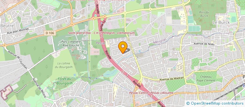 localisation de l'entreprise PEPINIERE DU JARDIN DE PESSAC  PESSAC