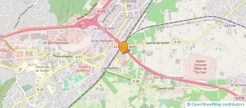 localisation de l'entreprise PEPINIERE DU VAR à LA GARDE