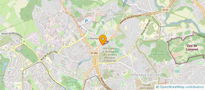 localisation de l'entreprise PEPINIERE FLEURS ET JARDINS à MONTPELLIER