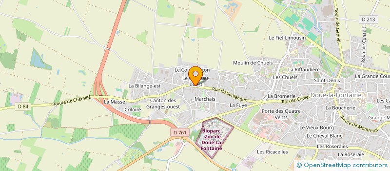localisation de l'entreprise PEPINIERE LEROI à DOUE-EN-ANJOU