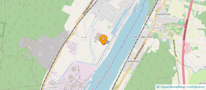 localisation de l'entreprise PEPINIERE LRH  CRUAS