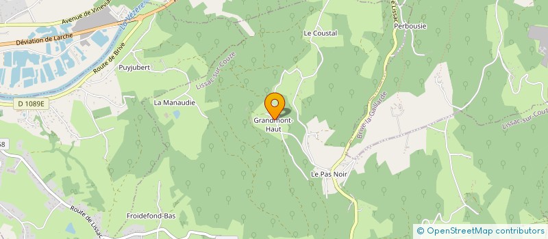 localisation de l'entreprise PEPINIERE NAUCHE  LISSAC-SUR-COUZE