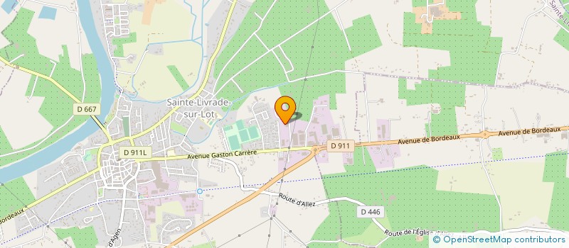 localisation de l'entreprise PEPINIERES ANTOINE à SAINTE LIVRADE SUR LOT