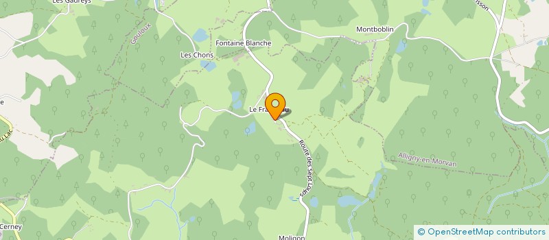 localisation de l'entreprise PEPINIERES BARBOTTE à MOUX-EN-MORVAN