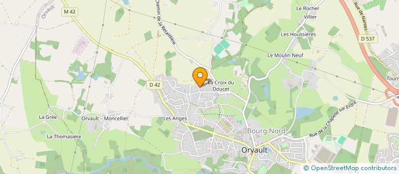 localisation de l'entreprise PEPINIERES BLINEAU à ORVAULT