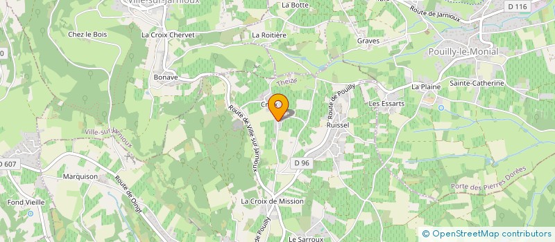 localisation de l'entreprise PEPINIERES BROSSETTE  THEIZE