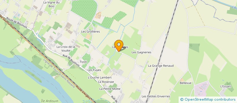 localisation de l'entreprise PEPINIERES CHARLES DETRICHE à SAUMUR
