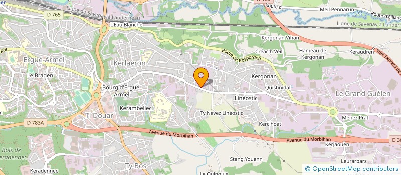 localisation de l'entreprise PEPINIERES DE KERVILOU à QUIMPER