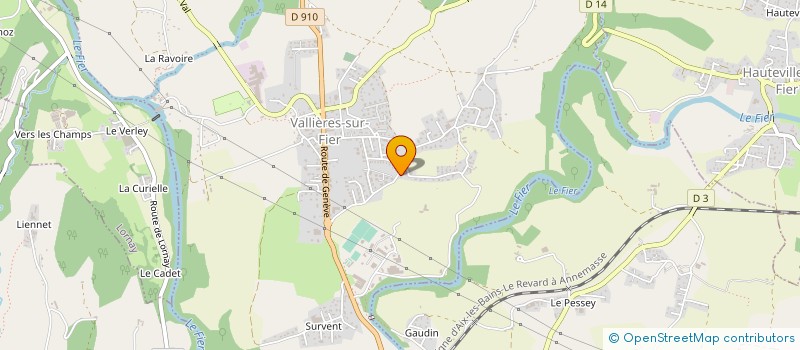 localisation de l'entreprise PEPINIERES DE L ALBANAIS à VALLIERES-SUR-FIER