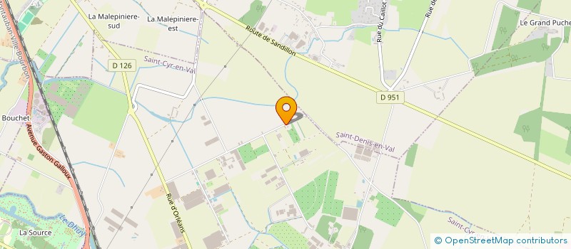 localisation de l'entreprise PEPINIERES DE L'ORPIN à SAINT-CYR-EN-VAL