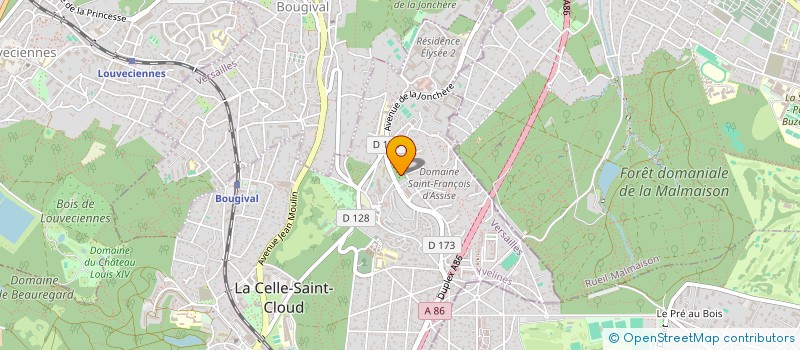 localisation de l'entreprise PEPINIERES DE LA JONCHERE  LA CELLE-SAINT-CLOUD