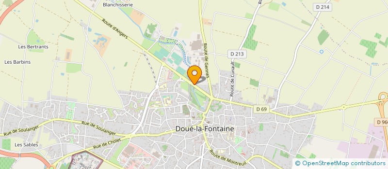 localisation de l'entreprise PEPINIERES DE LA SAULAIE J ET C TRAVERS à DOUE-EN-ANJOU
