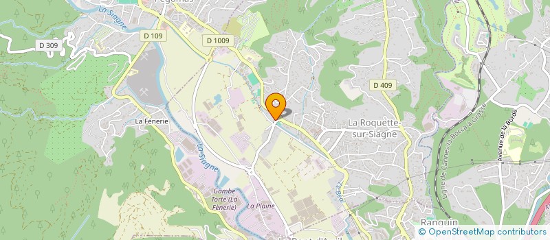 localisation de l'entreprise PEPINIERES DE LA SIAGNE à LA ROQUETTE-SUR-SIAGNE