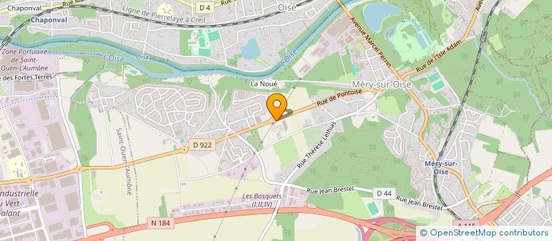 localisation de l'entreprise PEPINIERES DE MERY SARL  MERY-SUR-OISE