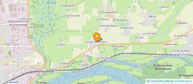 localisation de l'entreprise PEPINIERES DE VAIR SUR LOIRE à VAIR-SUR-LOIRE