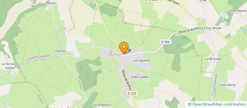 localisation de l'entreprise PEPINIERES DES 4 SAISONS  LEZOUX