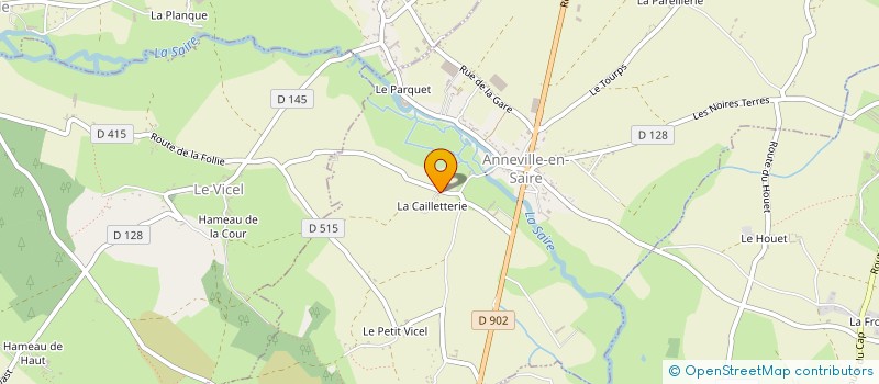 localisation de l'entreprise PEPINIERES DES CROUTES à ANNEVILLE-EN-SAIRE