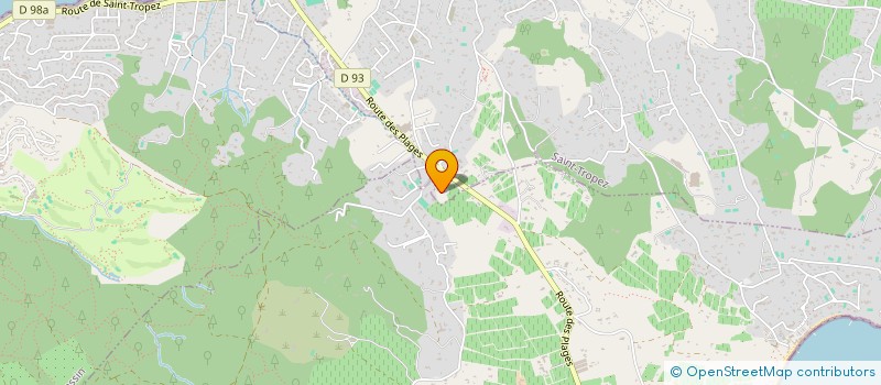 localisation de l'entreprise PEPINIERES DES MARRES  SAINT-TROPEZ