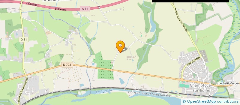 localisation de l'entreprise PEPINIERES DES PAYS DE LA LOIRE  CHAMPTOCE-SUR-LOIRE