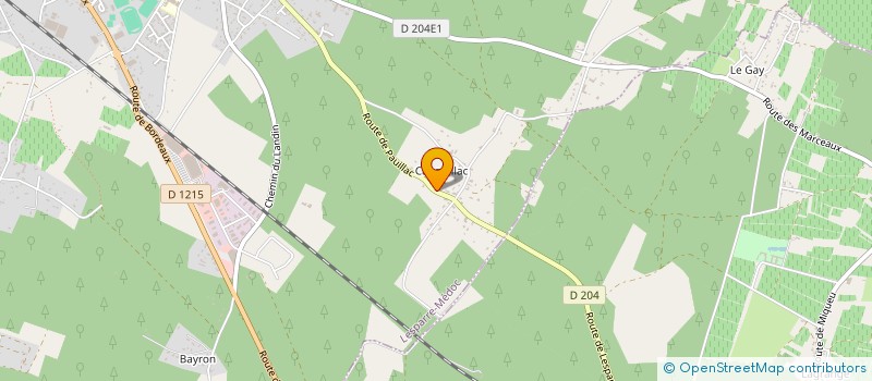 localisation de l'entreprise PEPINIERES DOMENS à LESPARRE-MEDOC