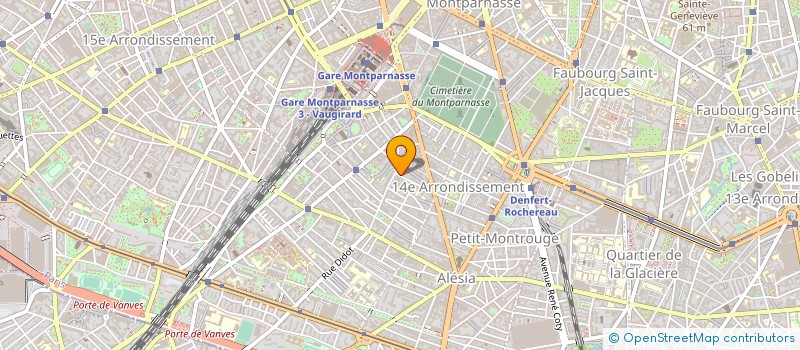 localisation de l'entreprise PEPINIERES DU MOUTON VERT à PARIS