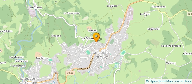 localisation de l'entreprise PEPINIERES DU VELAY  LA SEAUVE-SUR-SEMENE