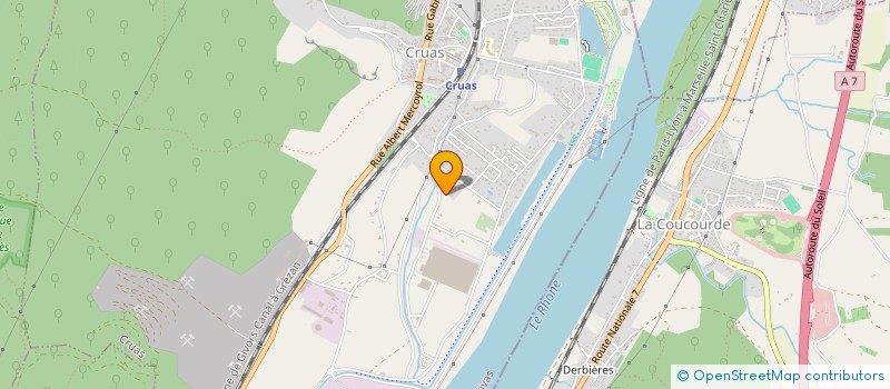 localisation de l'entreprise PEPINIERES DUSQUESNE  CRUAS