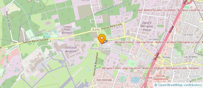 localisation de l'entreprise PEPINIERES ET JARDINS  MERIGNAC