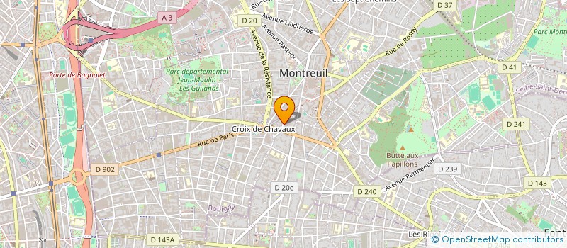 localisation de l'entreprise PEPINIERES EUROPEEN POUR JEUNES ARTISTES à MONTREUIL