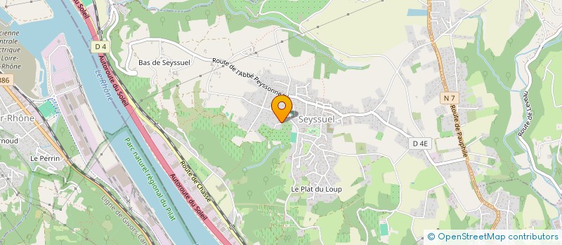 localisation de l'entreprise PEPINIERES FOUGERE VAUDAINE SARL  SEYSSUEL