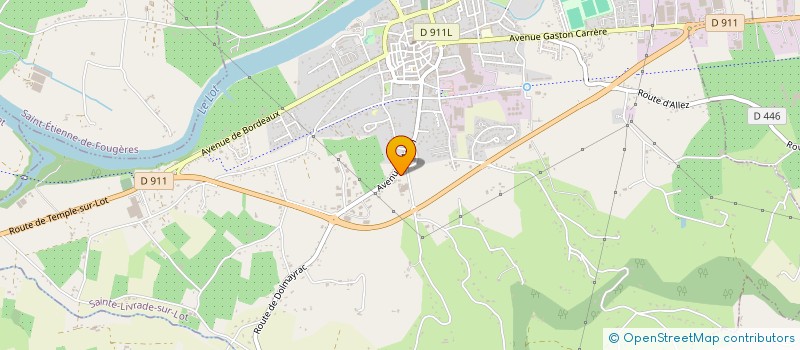 localisation de l'entreprise PEPINIERES GENTIE-PERBOS  SAINTE-LIVRADE-SUR-LOT