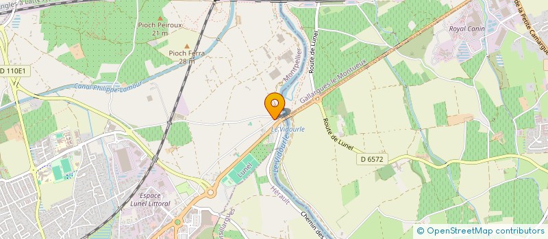 localisation de l'entreprise PEPINIERES GUIRAUD  LUNEL