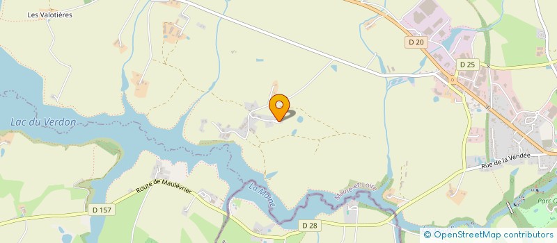 localisation de l'entreprise PEPINIERES LELIEVRE  MAULEVRIER