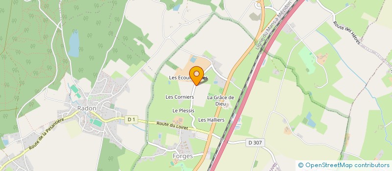 localisation de l'entreprise PEPINIERES LEMONNIER MICHEL SARL à ECOUVES