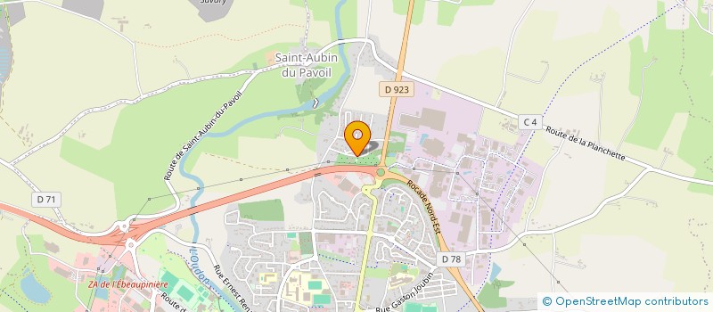 localisation de l'entreprise PEPINIERES MALINGE GAUTHIER  SEGRE-EN-ANJOU BLEU