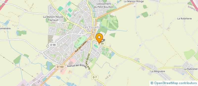 localisation de l'entreprise PEPINIERES MARMIN à ESSARTS-EN-BOCAGE