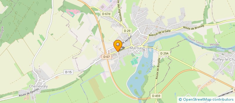 localisation de l'entreprise PEPINIERES MARNAYSIENNES  MARNAY