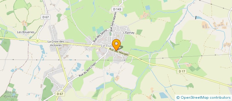 localisation de l'entreprise PEPINIERES MESNILOISES  MAUGES-SUR-LOIRE