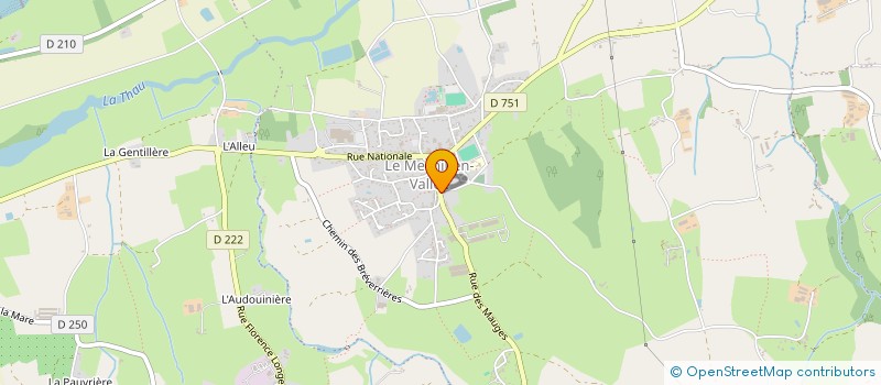 localisation de l'entreprise PEPINIERES MESNILOISES à MAUGES-SUR-LOIRE