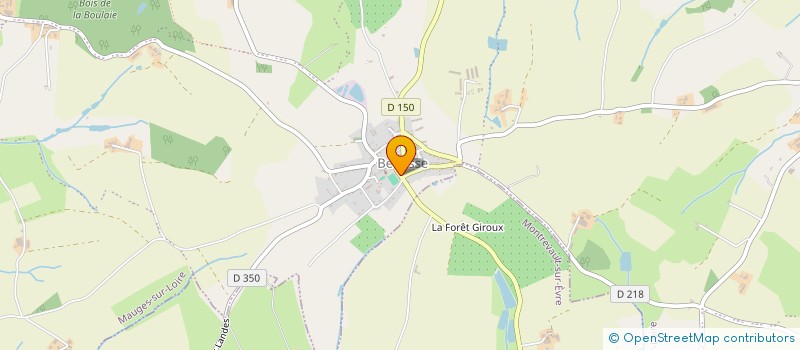 localisation de l'entreprise PEPINIERES MESNILOISES à MAUGES-SUR-LOIRE