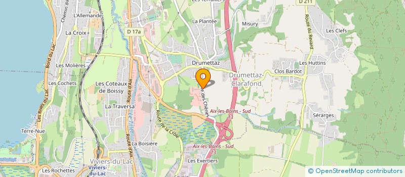 localisation de l'entreprise PEPINIERES MILLET  DRUMETTAZ-CLARAFOND