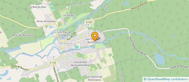 localisation de l'entreprise PEPINIERES MON JARDIN à BRACIEUX