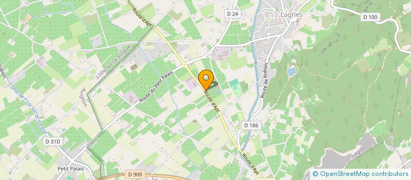 localisation de l'entreprise PEPINIERES OUVIER  LAGNES