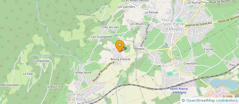 localisation de l'entreprise PEPINIERES PAJEAN PATRICE  SAINT-PIERRE-D'ALBIGNY