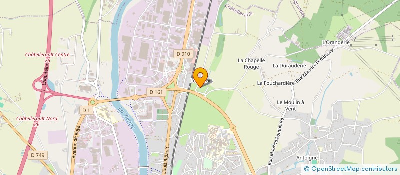 localisation de l'entreprise PEPINIERES PARCS ET JARDINS GUERIN à CHATELLERAULT