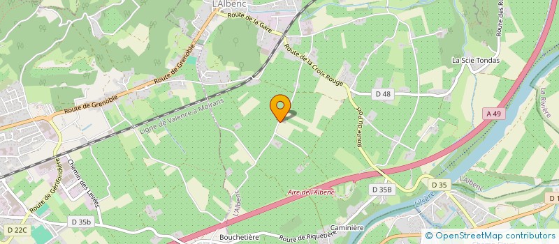 localisation de l'entreprise PEPINIERES PAYRE à L'ALBENC