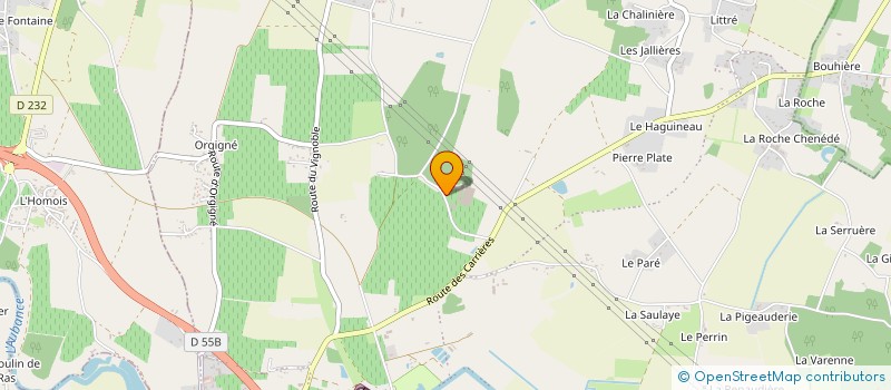 localisation de l'entreprise PEPINIERES PROUTEAU FRERES  BRISSAC LOIRE AUBANCE